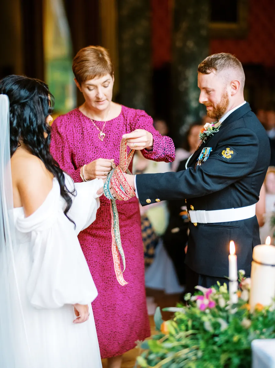 A handfasting ceremony at Bantry House